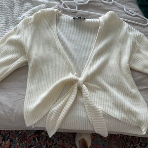 Lulus cream slouched sweater. Worn once